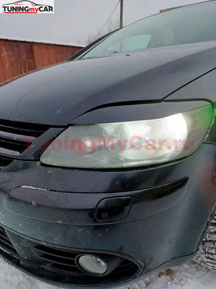 Накладки на фары (реснички) для Volkswagen Golf Plus 2005-2014