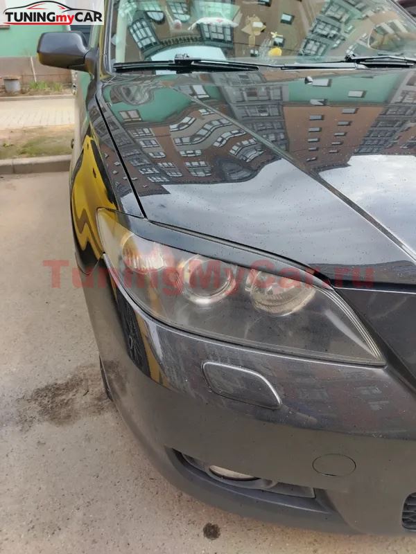 Реснички на фары для Mazda 3 седан 2003-2009