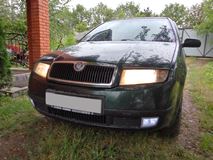 Накладки на фары (реснички) для Skoda Fabia MK1 1999-2007