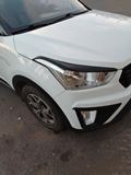 Накладки на передние фары (реснички) Hyundai Creta 2016-2021