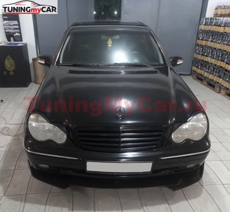 Накладки на фары (реснички) для Mercedes-Benz C-Class 2000-2007