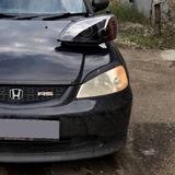 Накладки на фары (реснички) для Honda Civic EU 2001-2006 (хетчбек)