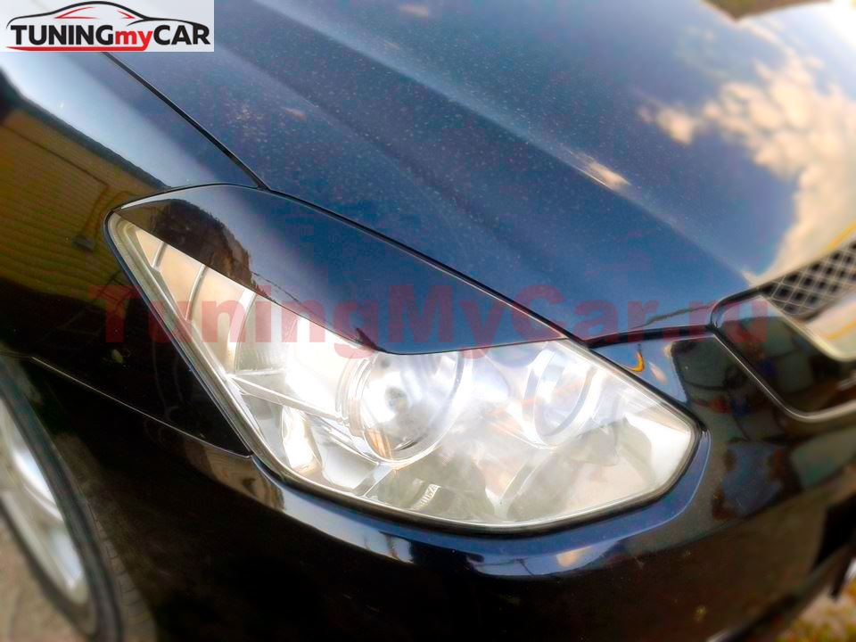 Реснички на фары для Toyota Caldina ZZT241 простая оптика 2002-2004 дорестайлинг