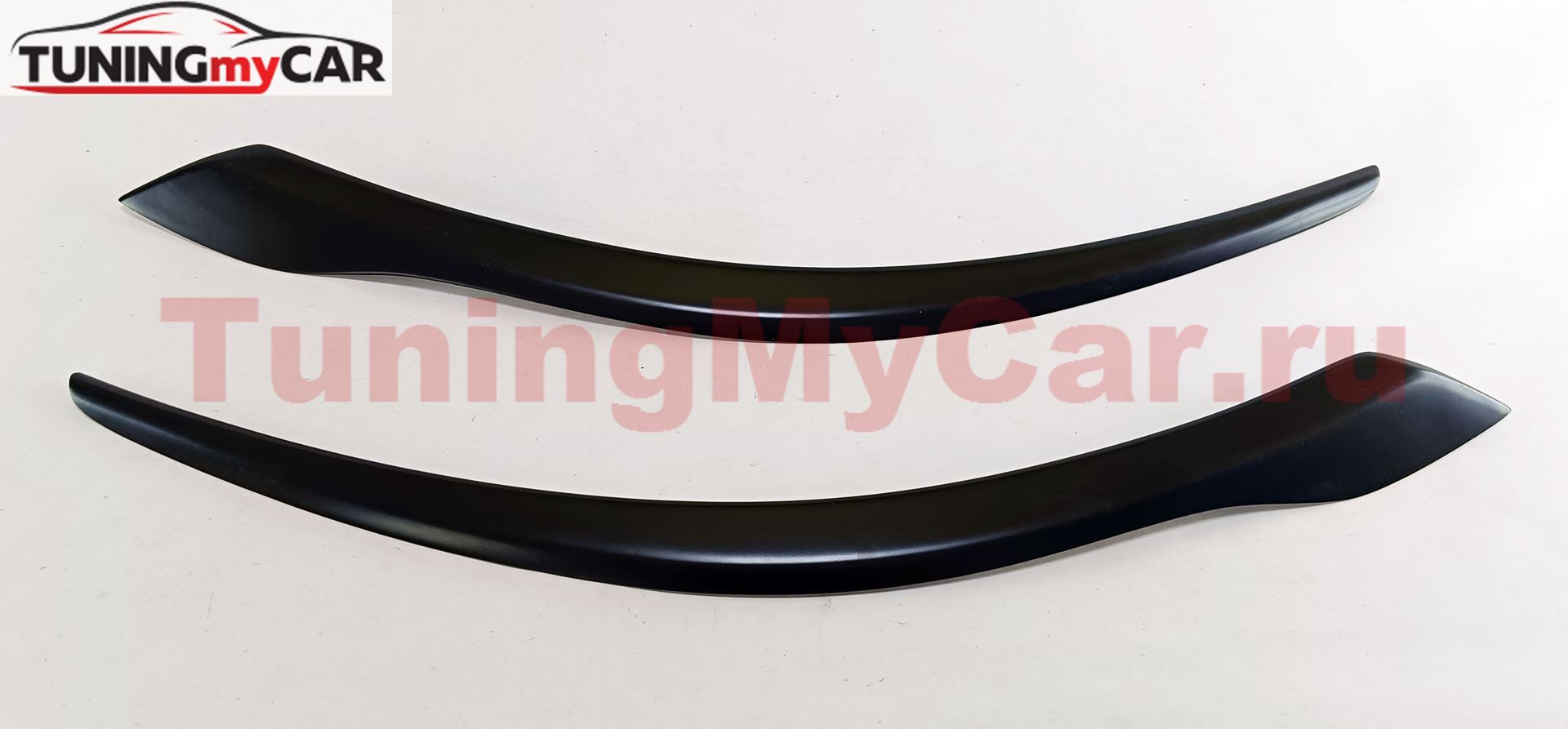 Накладки на передние фары (реснички) Kia Rio 3, Sedan, 2015 - 2017