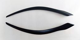 Накладки на передние фары (реснички) Kia Rio 3, Sedan, 2015 - 2017