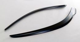 Накладки на передние фары (реснички) Kia Rio 3, Sedan, 2015 - 2017