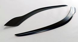 Накладки на передние фары (реснички) Kia Rio 3, Sedan, 2015 - 2017