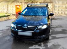 Накладки на фары (реснички) для Skoda Rapid 2013-2020