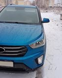 Накладки на передние фары (реснички) для Hyundai Creta 2016-2021