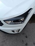 Накладки на передние фары (реснички) для Hyundai Creta 2016-2021