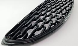 Решетка радиатора Hyundai Accent (плетенка) ЧЕРНЫЙ (вар.2)