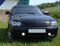 Решетка радиатора 2 полосы для LADA (ВАЗ) Priora 2170 2007-2018