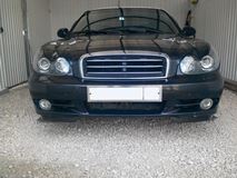 Накладки на передние фары (реснички) Hyundai Sonata 2001-2012