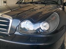 Накладки на передние фары (реснички) Hyundai Sonata 2001-2012