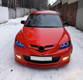 Реснички на фары для Mazda 3 хэтчбек 2003-2009