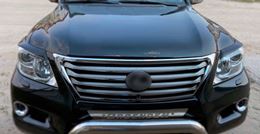 Реснички на фары для Lexus LX 570 2012-2015 (рестайлинг)