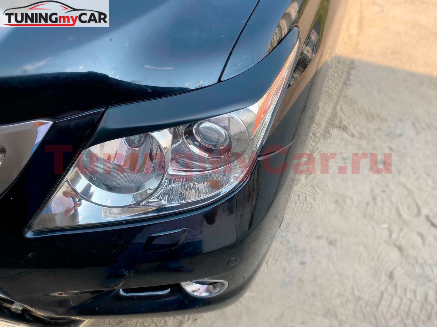 Реснички на фары для Lexus LX 570 2012-2015 (рестайлинг)