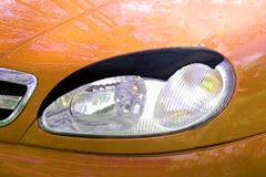 Накладки на передние фары (реснички) для Chevrolet Lanos 2005-2009