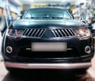 Реснички на фары Mitsubishi Pajero Sport 2008-2017