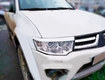 Реснички на фары Mitsubishi Pajero Sport 2008-2017