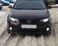 Накладки на передние фары (реснички) Kia Cerato 2008-2013