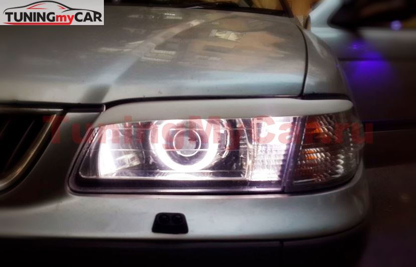 Реснички на фары для Nissan Sunny B15 1998-2004