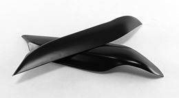 Накладки на передние фары (Реснички) Renault Logan 2004-2013, Lada Largus (универсал, фургон)  2012 - 2019, Largus Cross (универсал) 2014 - 2019