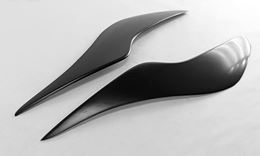 Накладки на фары (реснички) Ford Focus 2 2008-2011 рестайлинг (ABS)