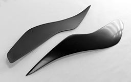 Накладки на фары (реснички) Ford Focus 2 2008-2011 рестайлинг (ABS)