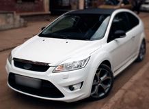 Накладки на фары (реснички) Ford Focus 2 2008-2011 рестайлинг (ABS)