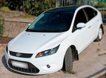 Накладки на фары (реснички) Ford Focus 2 2008-2011 рестайлинг (ABS)