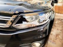 Накладки на передние фары (реснички) для Volkswagen Tiguan 2011-2017