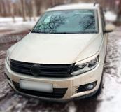 Накладки на передние фары (реснички) для Volkswagen Tiguan 2011-2017