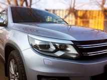 Накладки на передние фары (реснички) для Volkswagen Tiguan 2011-2017