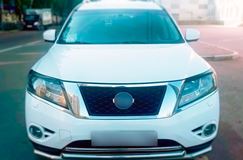 Реснички на фары для Nissan Pathfinder 2014-2017