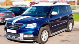 Накладки на фары (реснички) для Skoda Yeti 2013-2018