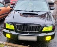 Реснички на фары для Subaru Forester SF5 рестайлинг (01.2000 - 01.2002)