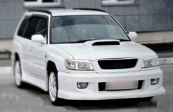Реснички на фары для Subaru Forester SF5 рестайлинг (01.2000 - 01.2002)