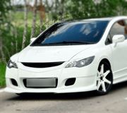 Реснички на фары для Honda Civic FD (седан) 2005-2011 фигурные 