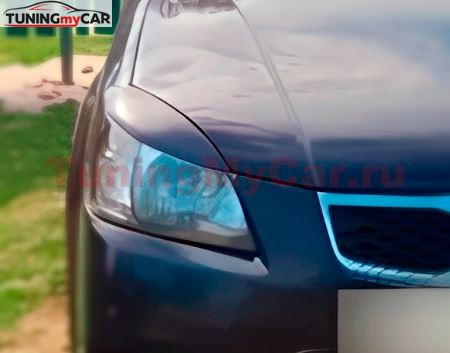 Накладки на передние фары (реснички) для Kia Rio 2 2005-2011