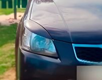 Накладки на передние фары (реснички) для Kia Rio 2 2005-2011