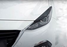 Накладки на передние фары (реснички) Mazda 3 седан 2013-2016
