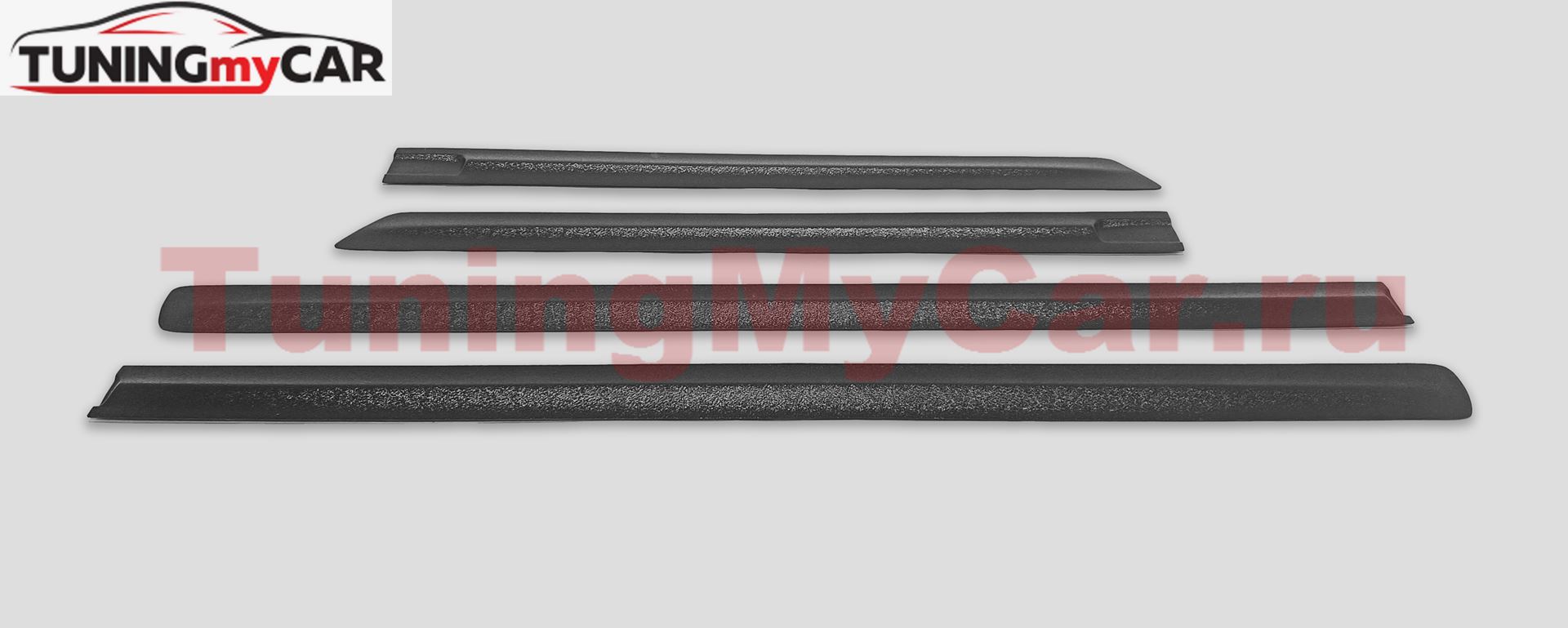 Молдинги на двери для LADA Granta FL (седан) 2018- (ШАГРЕНЬ)