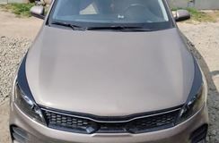 Накладки на передние фары (реснички) KIA Rio IV (седан) 2020-