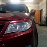 Реснички на фары для Subaru Forester 2007-2013