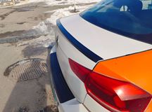 Лип-спойлер (Узкий) для Volkswagen Polo VI 2020-2022