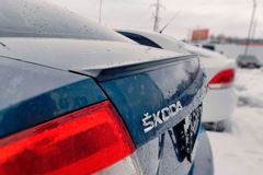 Лип спойлер для Skoda Rapid 2012-2017