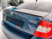 Лип спойлер для Skoda Rapid 2012-2017