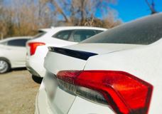 Лип спойлер для Skoda Rapid 2012-2023 var. 1