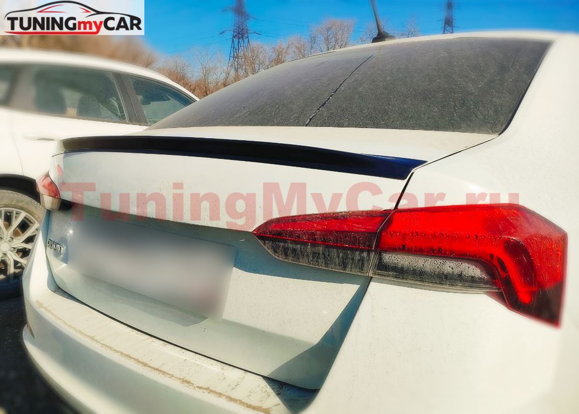 Лип спойлер для Skoda Rapid 2012-2023 var. 1